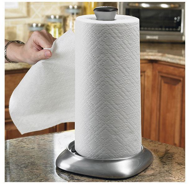 lot 24 image: Polder Deluxe Single Tier Paper Towel Holder   (Retails for $24.99)