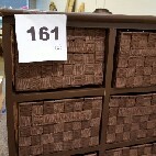 lot 161 image: Honey-Can-Do 6-Drawer Storage Chest Brown