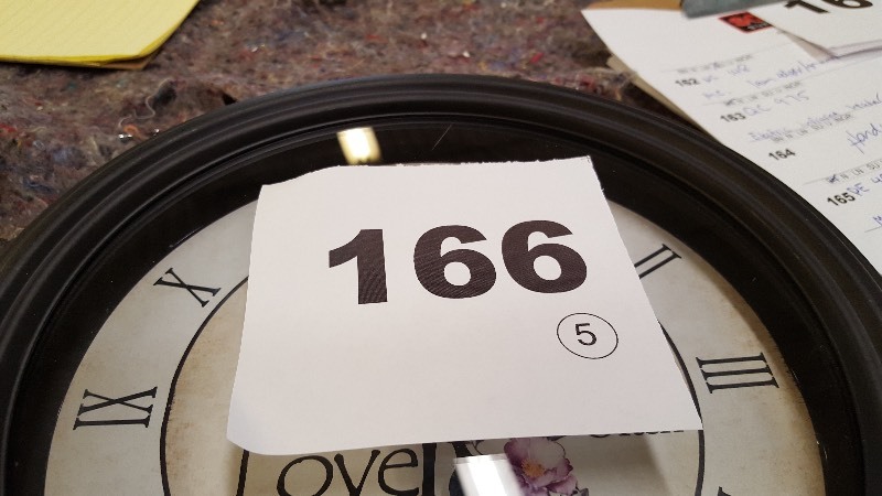 lot 166 image: Live Laugh Love Wall Clock
