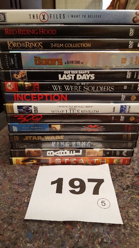lot 197 image: 14 ActionAdventure DVDS