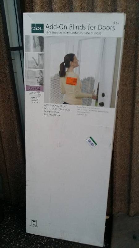 22x64 Add on blind for door wiindow - White