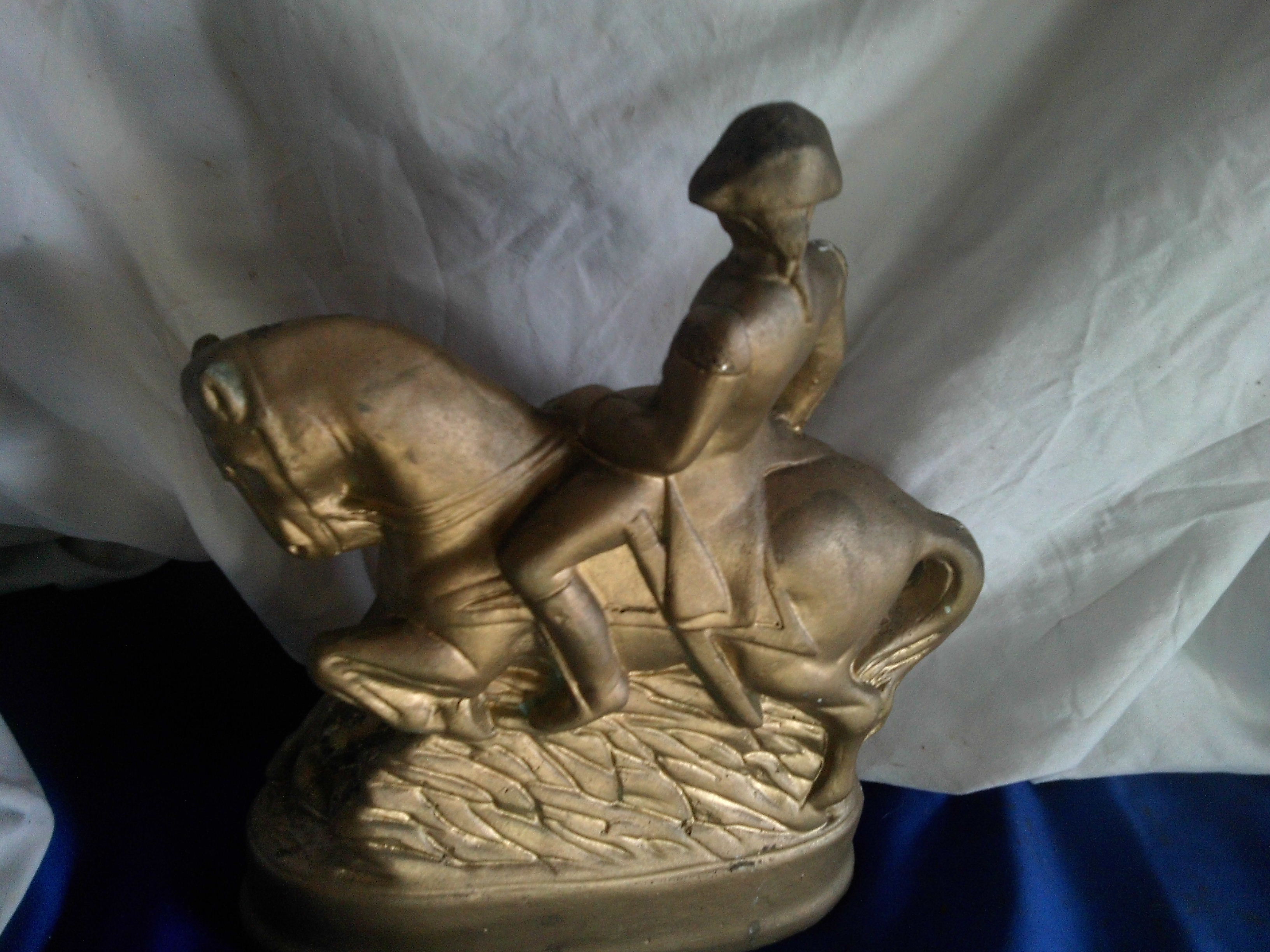 vintage carnival chalk soldier and horse