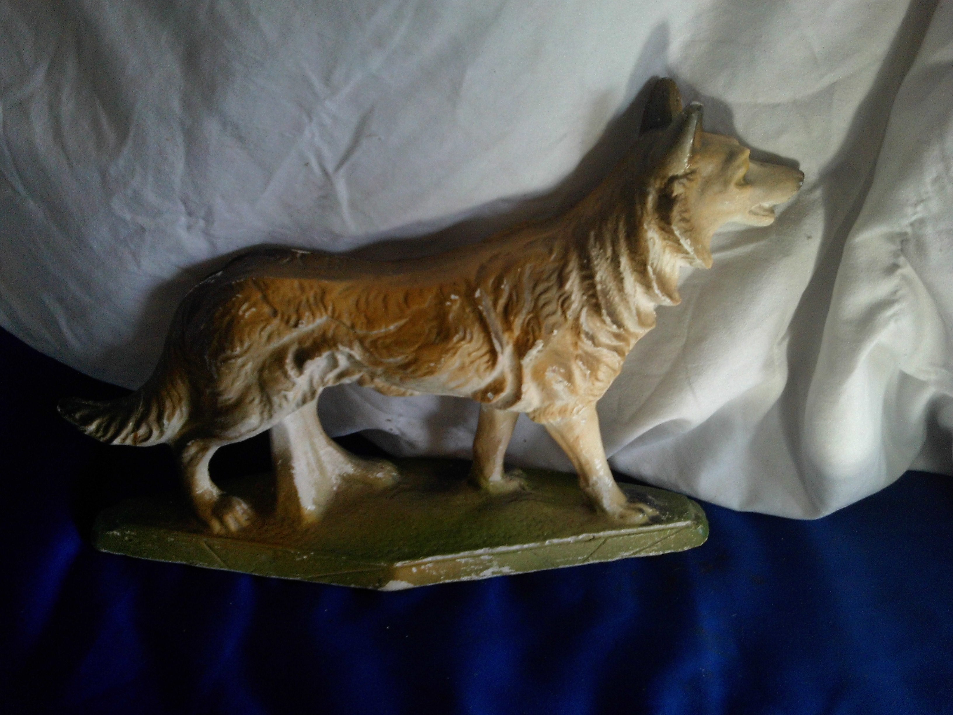 vintage carnival chalk wolf