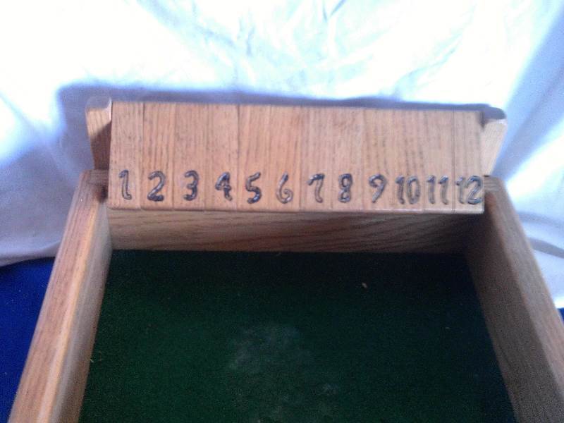 vintage wooden dice game