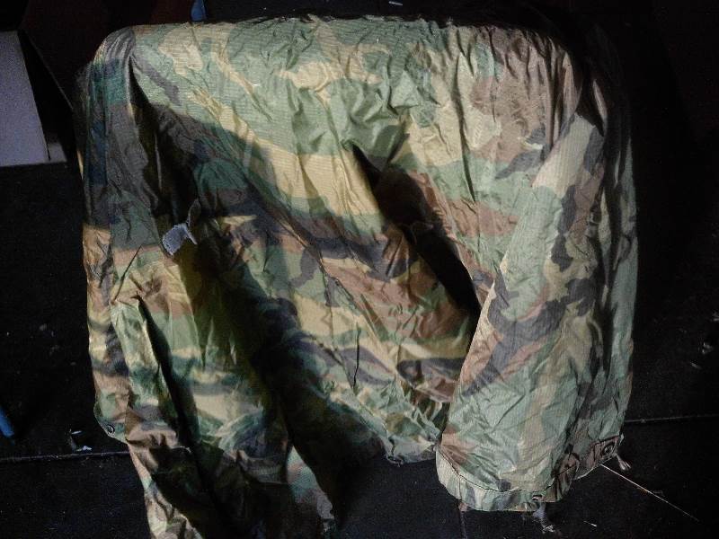 camo rain poncho