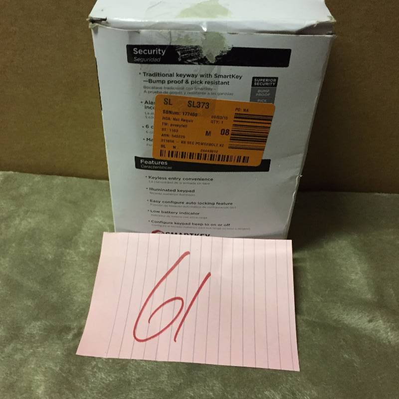 Kwikset Powerbolt entry New