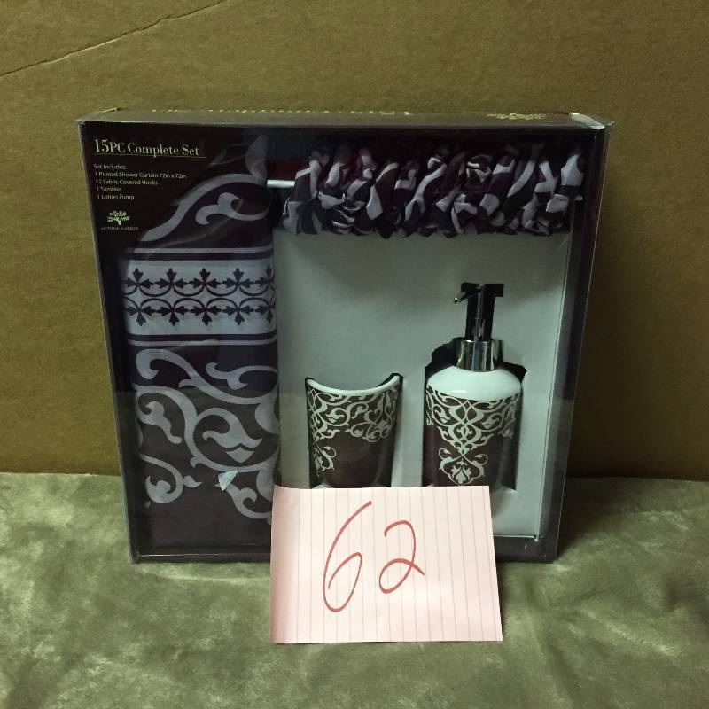 15 PC Complete Bathroom Set New