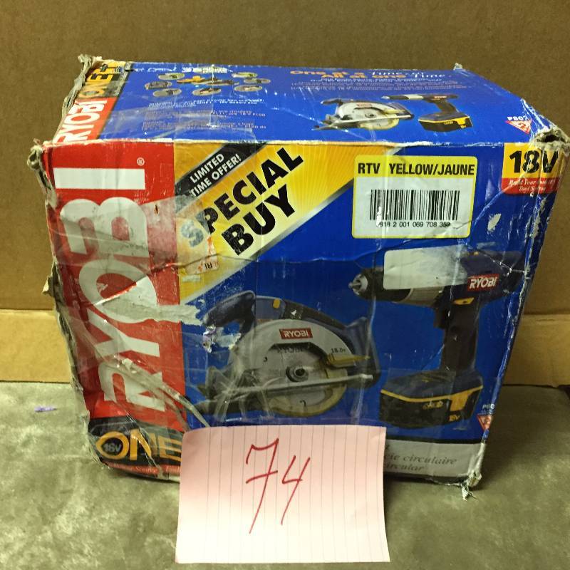 Ryoby Saw and Drill Set Tested in good working condition