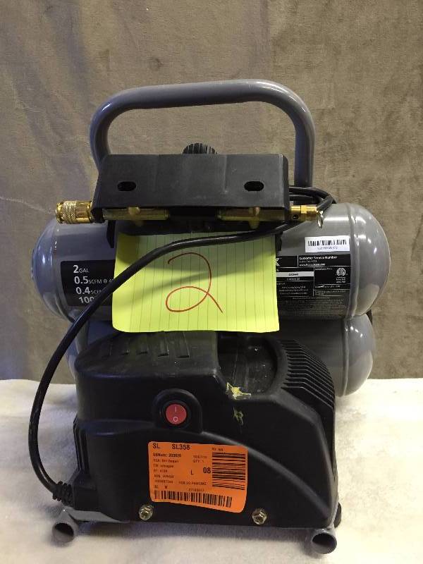 HDX 2 Gal Pancake Compressor Tested in Good working condition