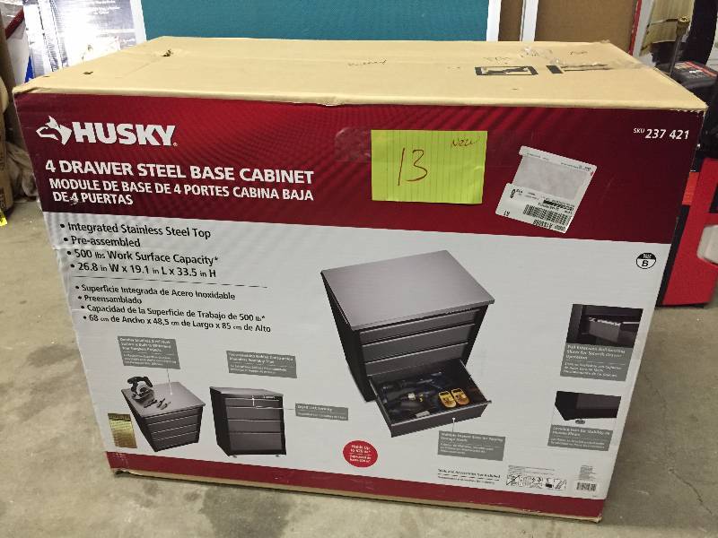 Husky 27 In 4 Drawer Base Cabinet