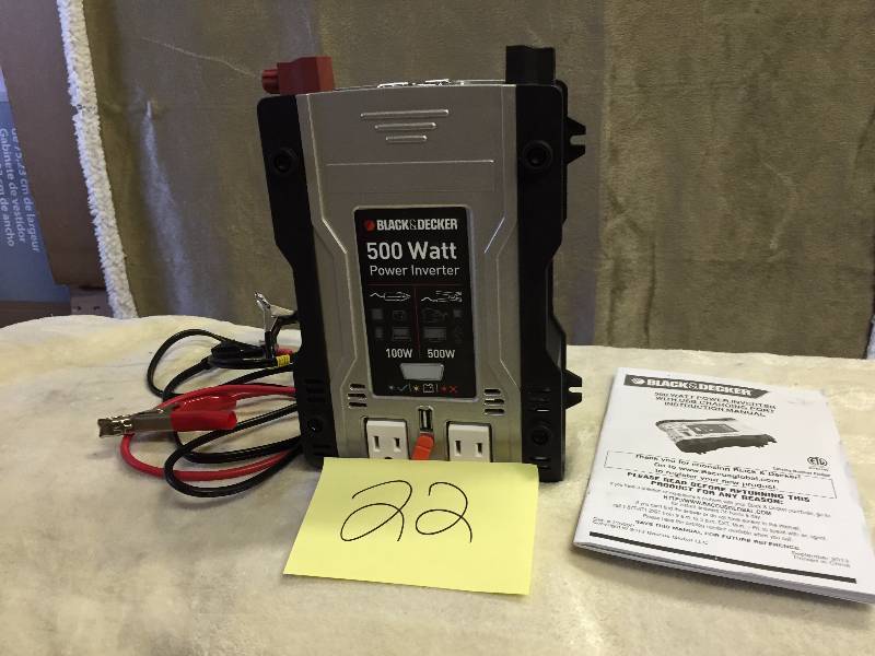 Black and Decker 500 watt Inverter
