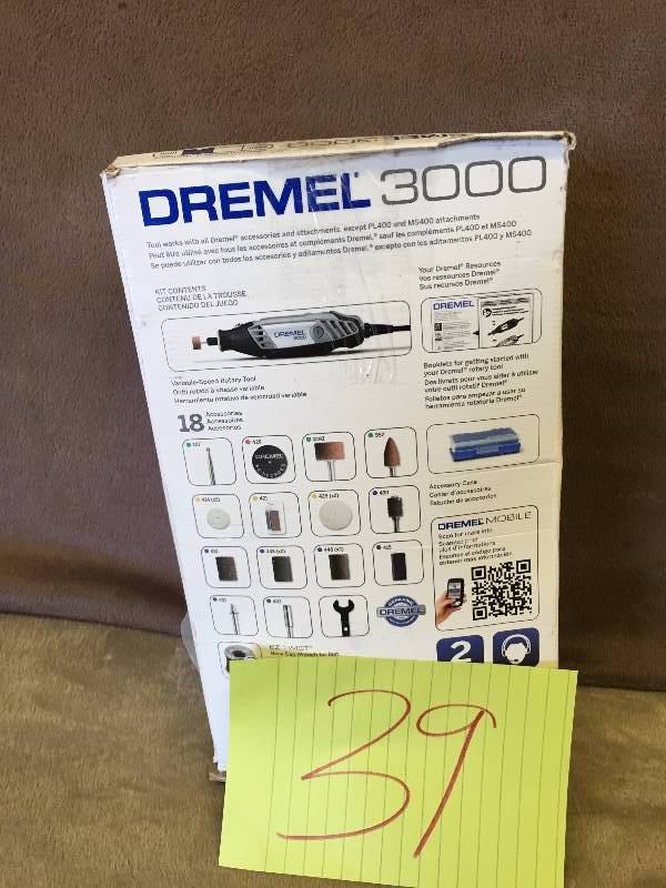 Dremmel 3000 missing attachments