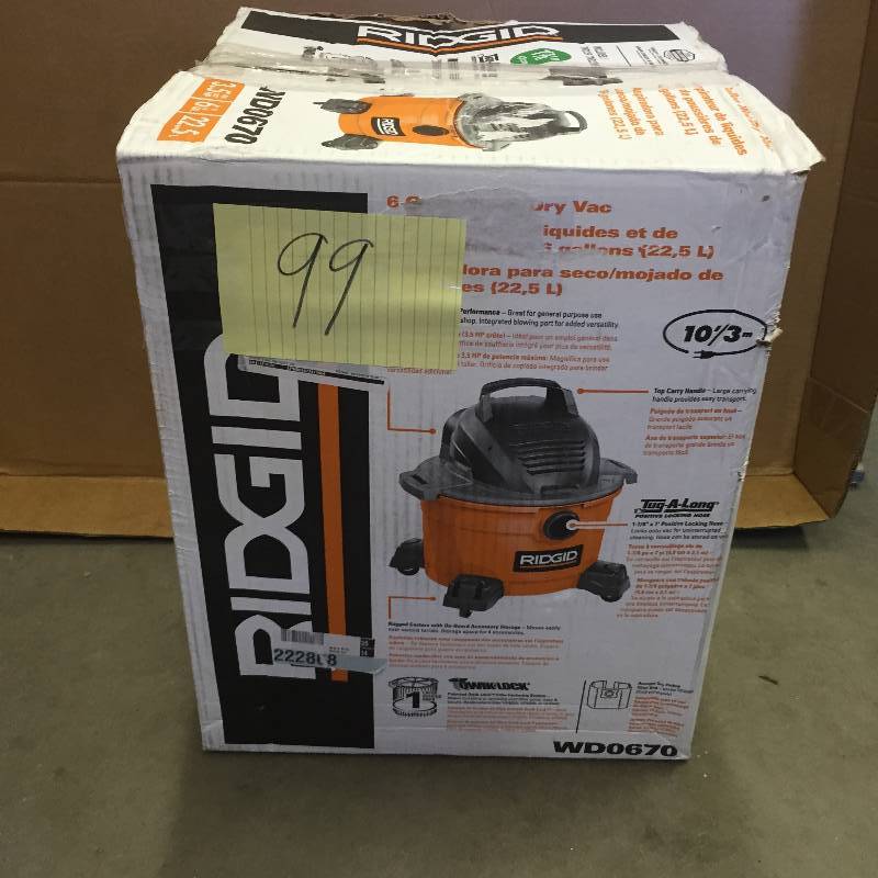 Ridgid 6 Gal WetVac