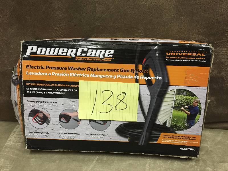Power Care Electric Preassure Washer Gun and Hose