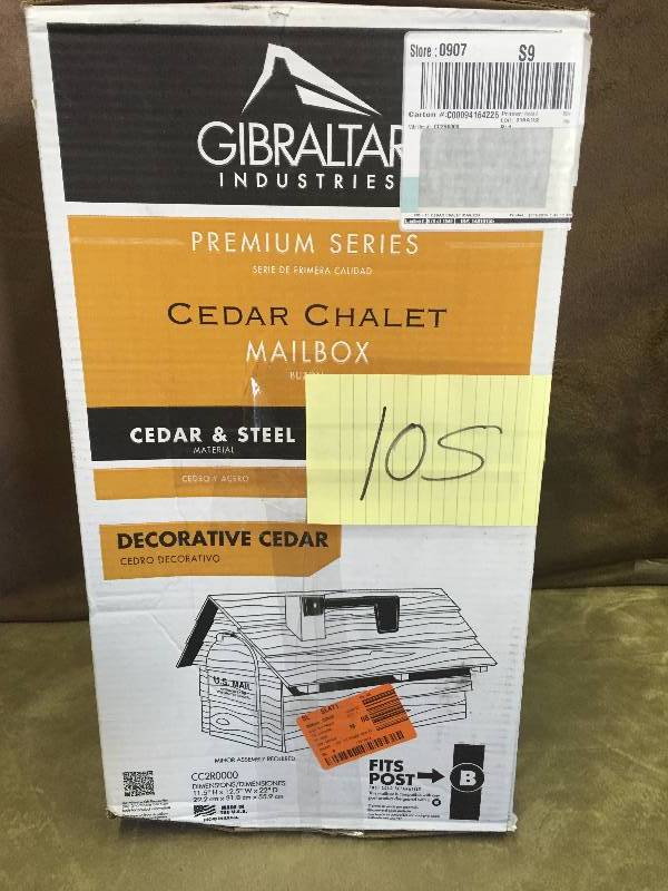 Cedar Chalet Mailbox