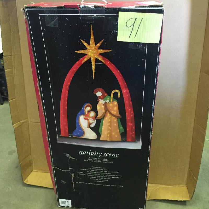 Nativity Scene Lighted 6  height