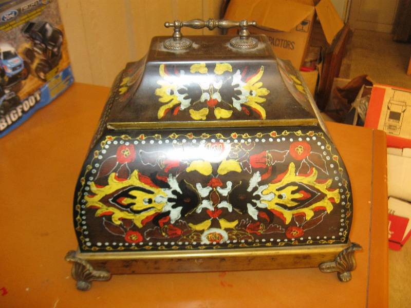 lot 45 image: Castilian Imports Decor Box. Retail $325.
