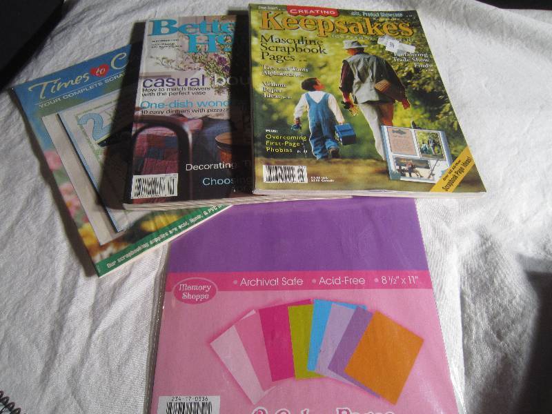 NEW Colored Paper, 1 Keepsake Magazine, 1 Times Cherish, 1 Better Homes