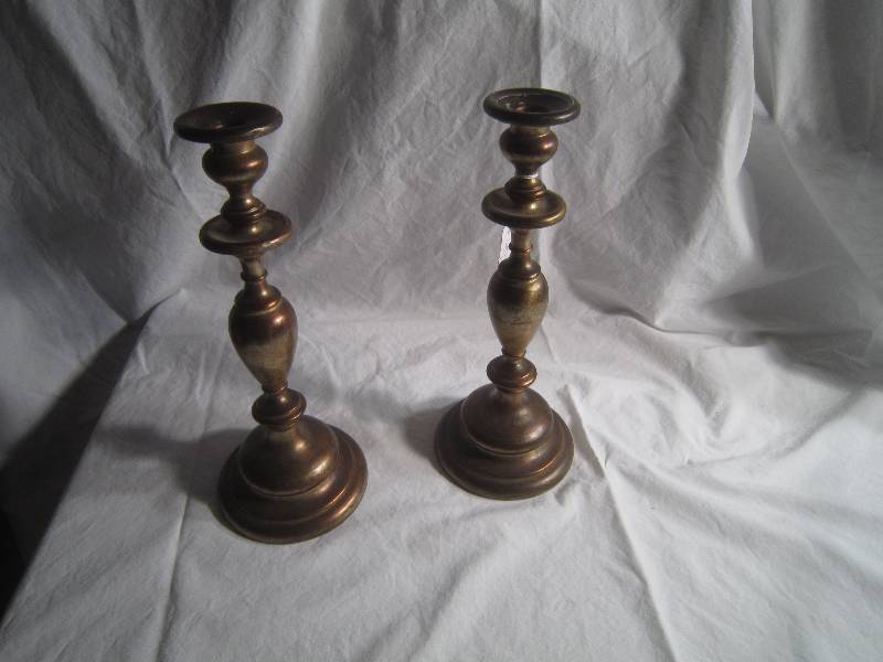Pair of Old Candle Holder 12