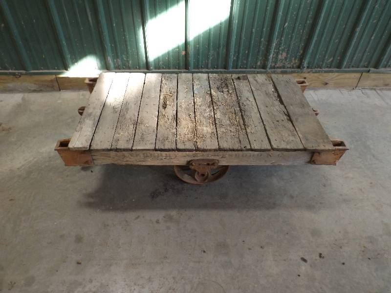 Vintage Antique Railroad Cart Nutting Cart