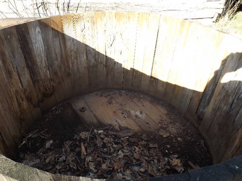 Large Red Wood Water Tank