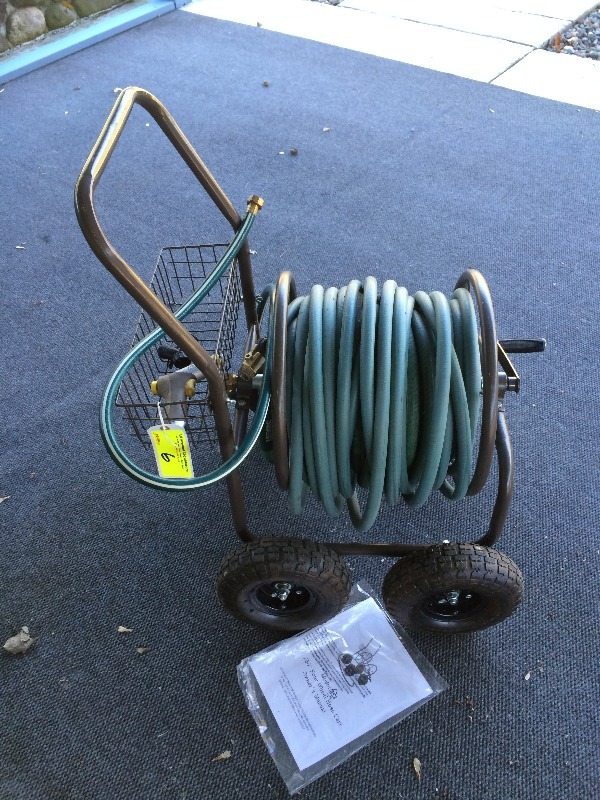 Hose Reel on cart - includes hose and some accessories