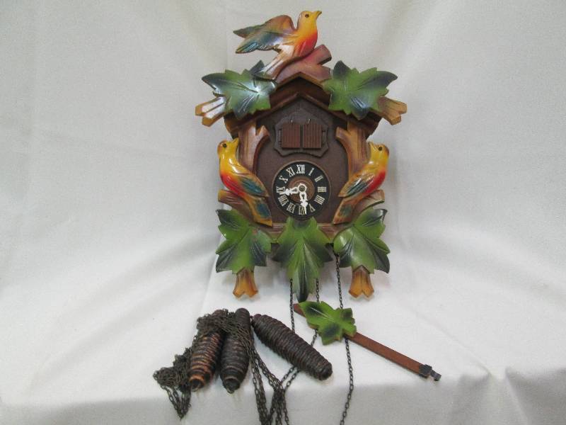 Beautiful cuckoo clock, decorated w...