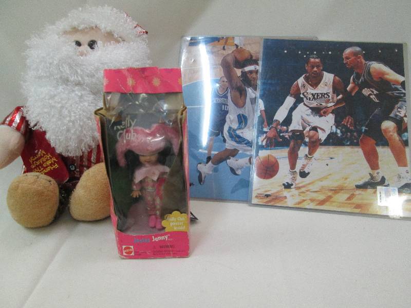 Santa, Jester Jenny doll, laminated...