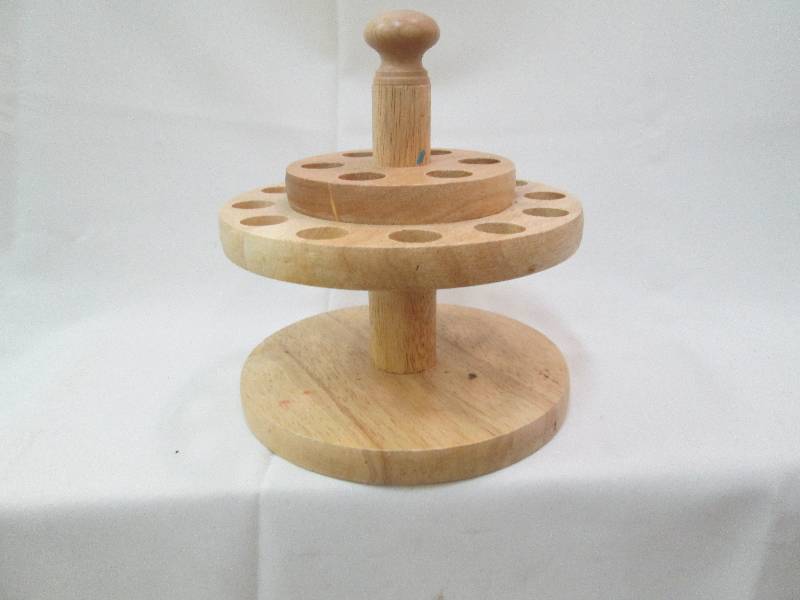 Wooden pipe stand...