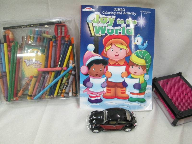 Crayons, colored pencils, coloring ...