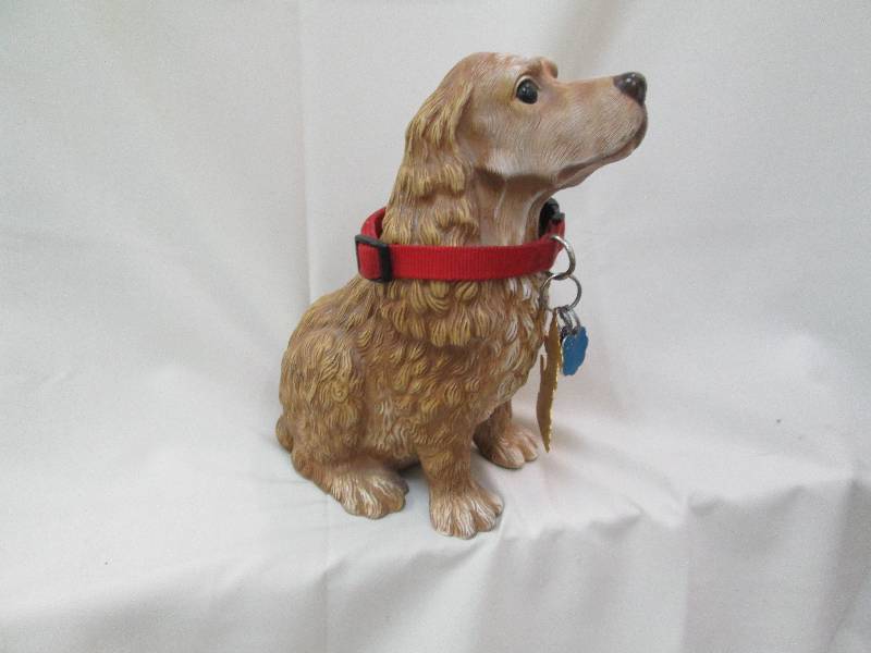 12 inch golden retriever statue...