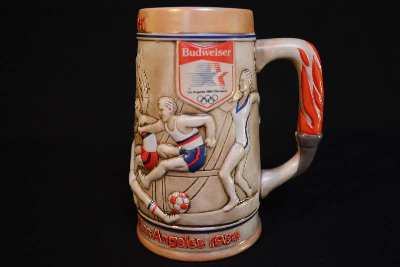 lot 3 image: Stein - Budweiser XXII Olympics by Ceramarte