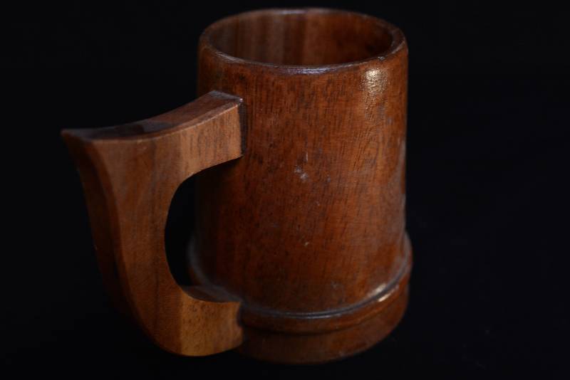 lot 39 image: Stein - Wooden San Miguel Beer