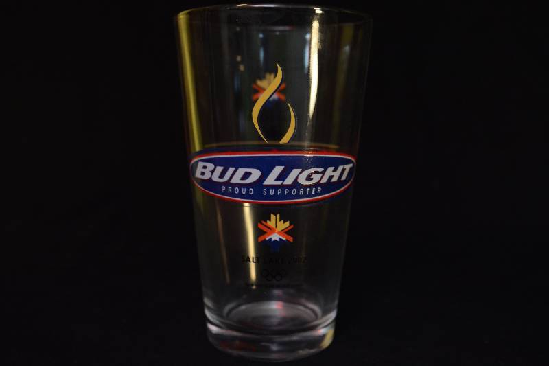 lot 88 image: Beer Glass - Bud Light Salt Lake Olympics