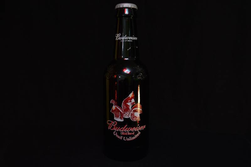 lot 98 image: Budweiser Large Bottle Decor - Quail Unlimited