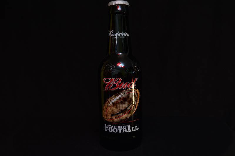 lot 103 image: Budweiser Large Bottle Decor - Because Its Football