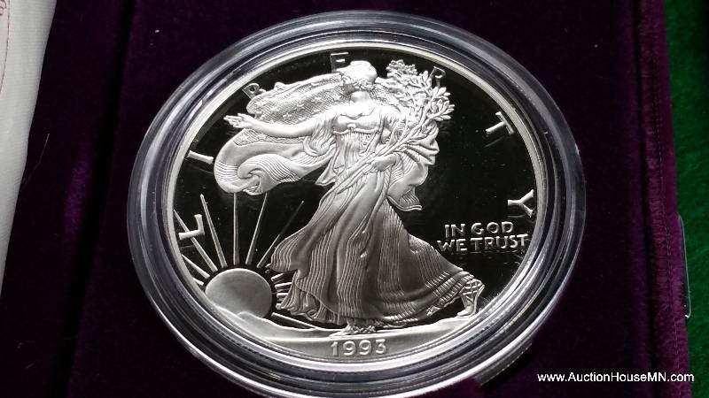 1993 S Amercian Silver Eagle US Mint Proof