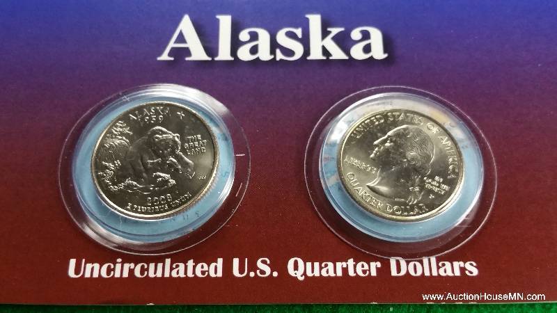 (4) US Statehood Quarters in Collectors Packaging