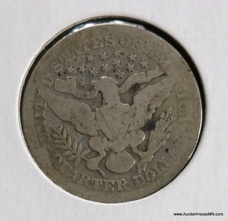 1902 Silver Barber Quarter