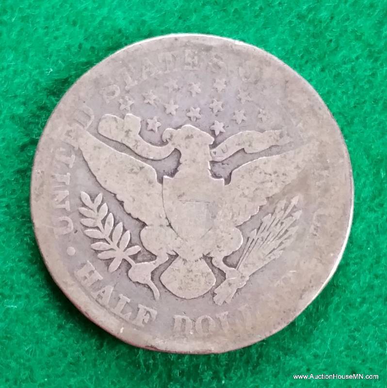 1898 P Silver Barber Half Dollar