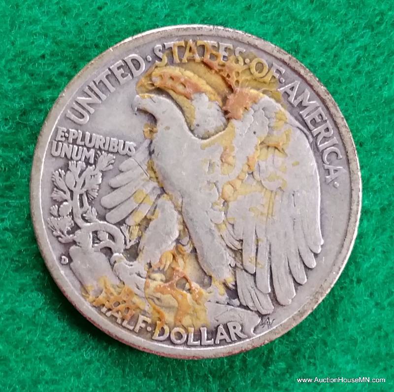 1941 D Silver Walking Liberty Half Dollar