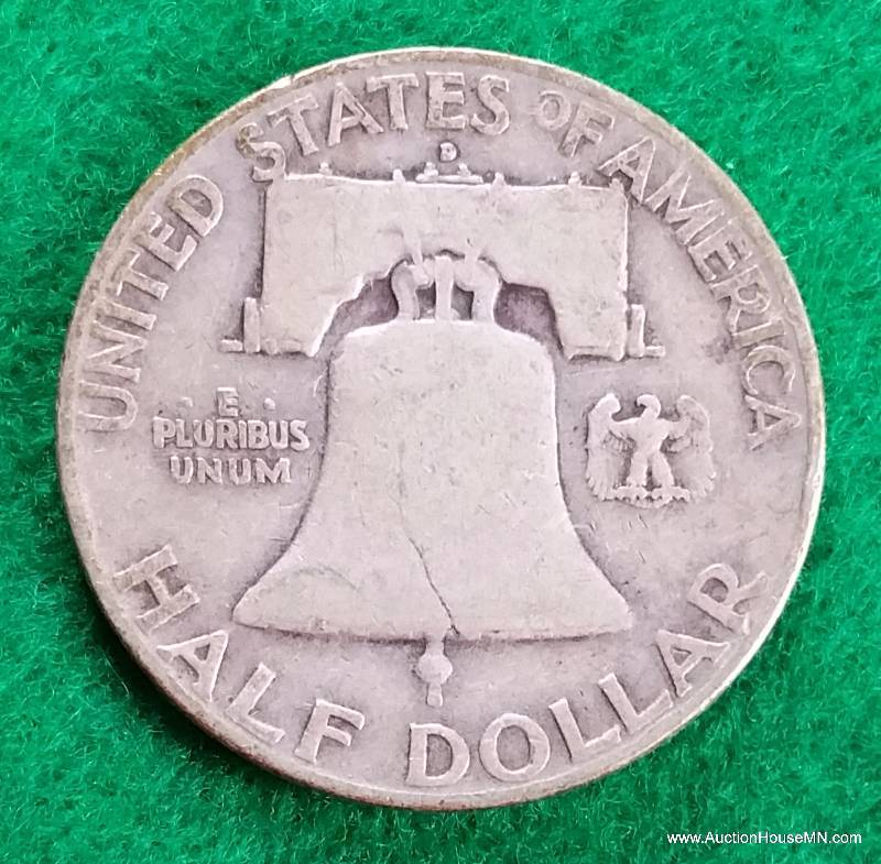 1951 D Silver Franklin Half Dollar