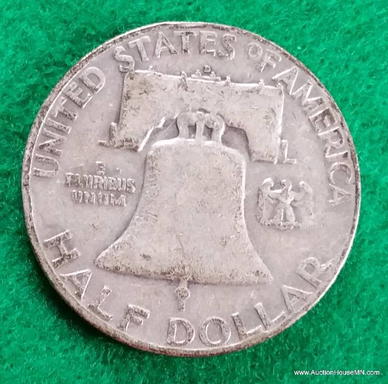 1952 D Silver Franklin Half Dollar