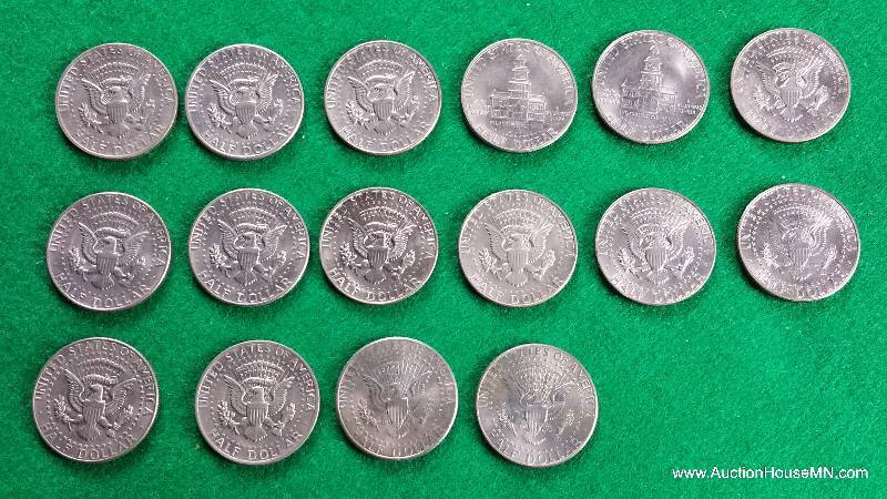 Group of (16) Kennedy Half Dollars