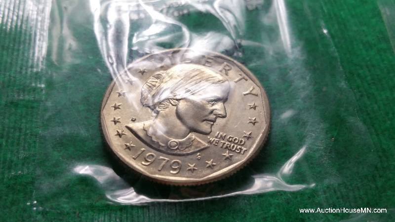 Group of (6) 1979 P,S,D Susan B Anthony Dollars