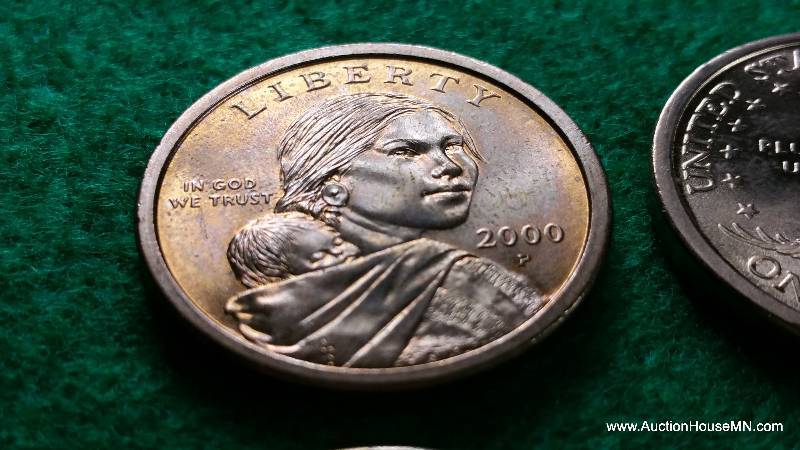 Group of (6) 2000 Sacagawea Dollar Coins