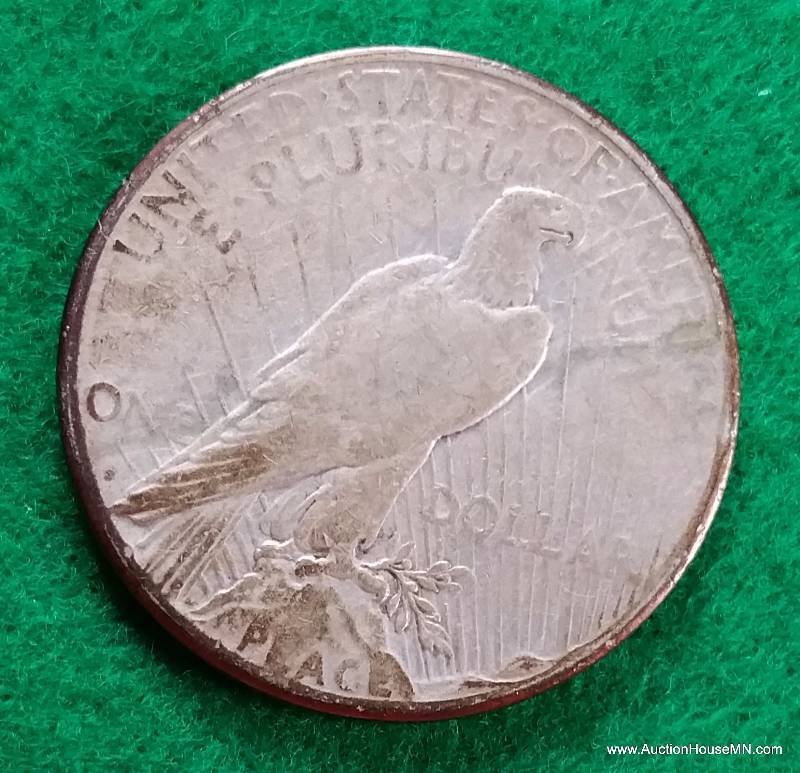 1922 S Silver Peace Dollar