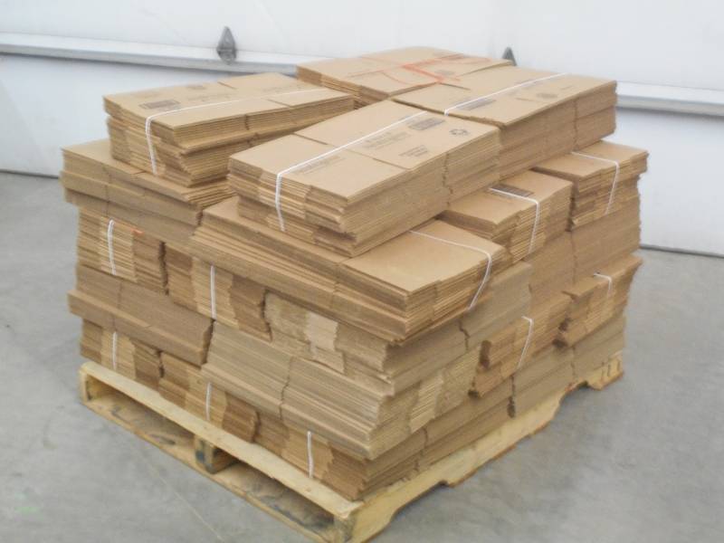 lot 11 image: Pallet Lot Of Bundles Of Cardboard ...