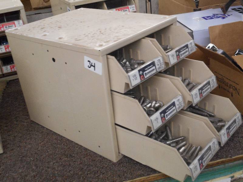 lot 34 image: Industrial Parts Bin Containing Mis...