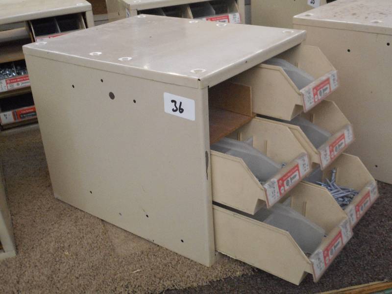 lot 36 image: Industrial Parts Bin Containing Mis...